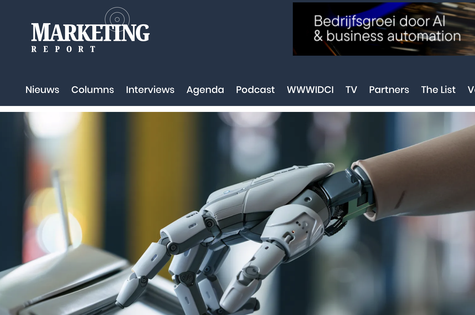 Marketing Report over de mediasamenwerking met BNR rond de Europese verkiezingen