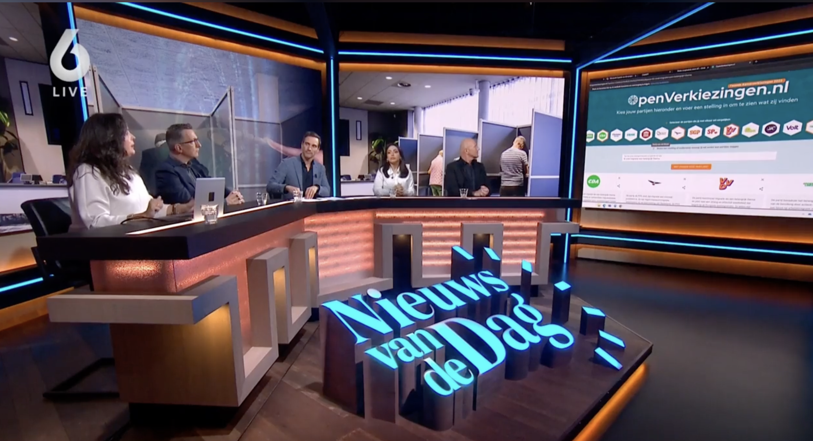 Nieuws van de Dag besteedt aandacht aan de AI-stemhulp OpenVerkiezingen.nl voor de Tweede Kamerverkiezingen
